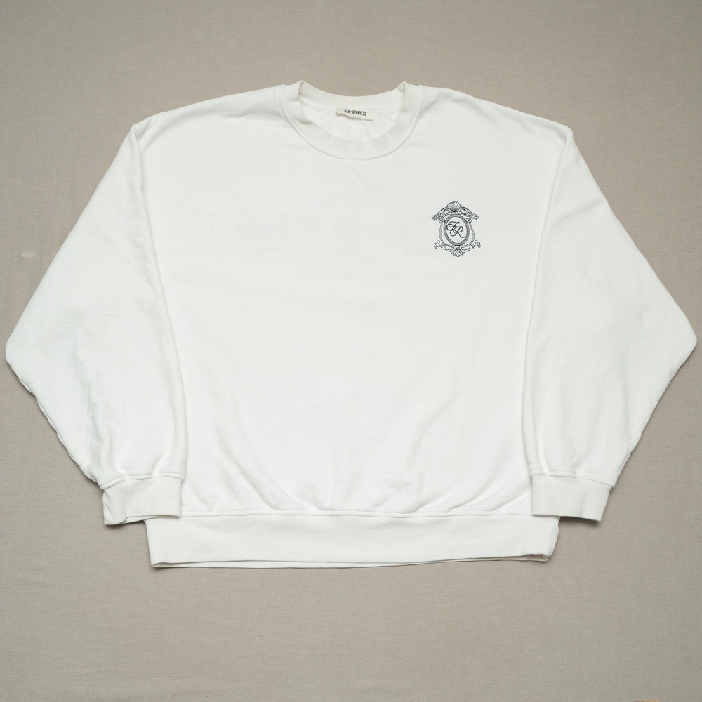 Anthropologie 4th & Reckless Leone Monte Carlo Embroidered Oversized Sweatshirt